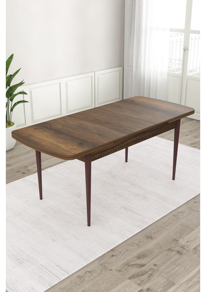 Concept Roz Serisi 80X132 Mdf Açılabilir Barok Ahşap Desen 4 Sandalye 1 Bench
