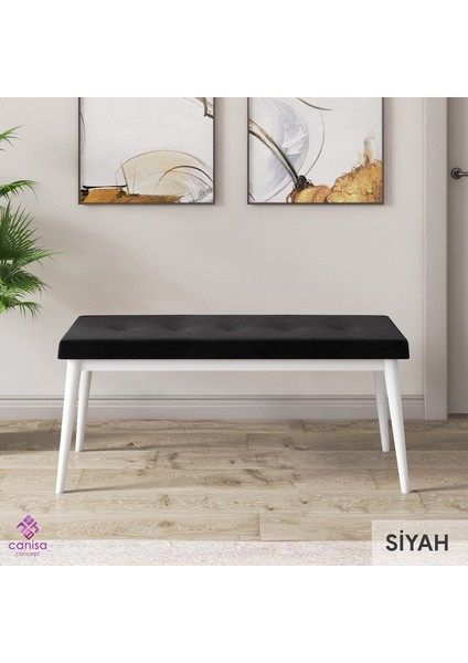 Concept Roz Serisi 80X132 Mdf Açılabilir Beyaz Mutfak Masası Takımı 4 Sandalye 1 Bench fiyatları