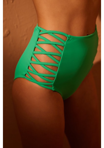 Basic High Fashion Yeşil Bikini Altı
