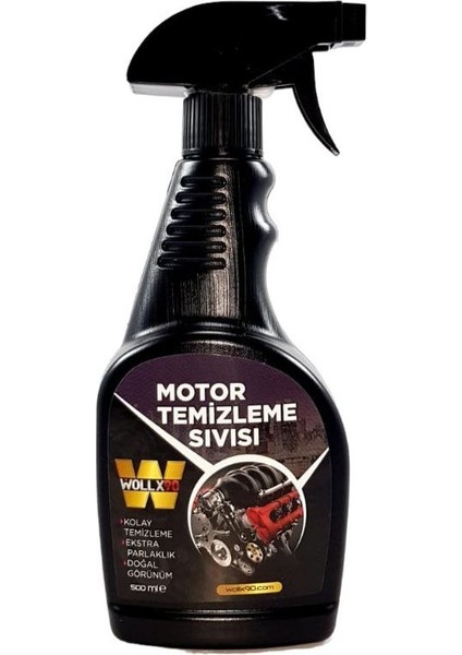 WOLLX90 Motor Temizleyici Yağlı ve Çamurlu Yüzeylerde Temizlik Spreyi 500ML