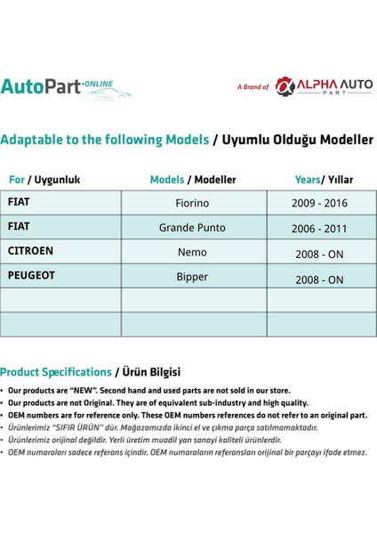 Fiat Grande Punto Için Ön Cam Kriko Plastiği-Sağ