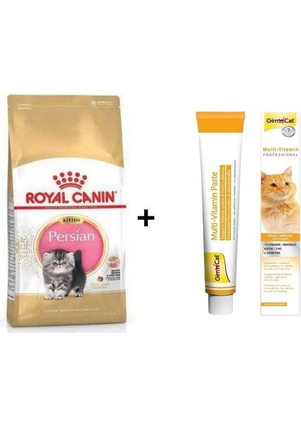 Kitten Persian Yavru Kedi Maması 2 kg + Gimcat Multivitamin 100 gr