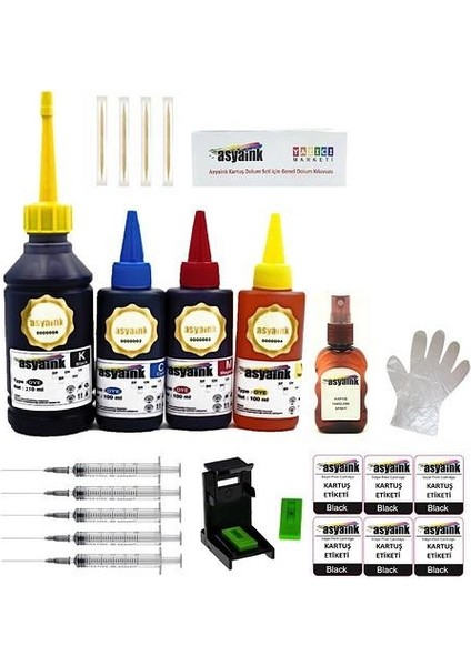 Hp Deskjet F4250 / F4272 Uyumlu Ekonomik Kartuş Dolum Seti HP300