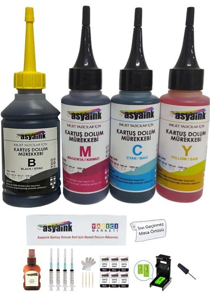 Canon Pg-84 / Cl-94 Uyumlu Ekonomik Kartuş Dolum Seti Canon E514