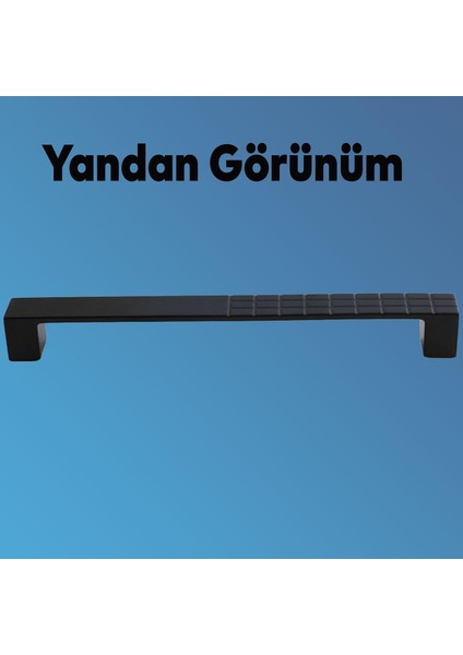 Bihter Desenli Mobilya Mutfak Dolabı Çekmece Dolap Kapak Kulpu Kulbu Siyah 160 mm Metal Kulp indirimleri