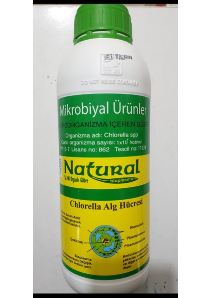 Natural Bioplasma %100 Mikro Organizma İçeren Mikrobiyal Sıvı Gübre 1 LT