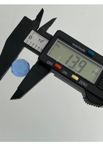 Faset Kesim Kedi Gözü Taş 14MM Mavi 1 Adet