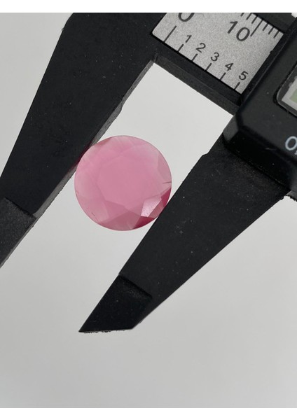 Faset Kesim Kedi Gözü Taş 14MM Pembe 1 Adet