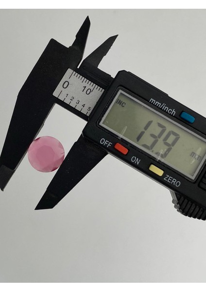 Faset Kesim Kedi Gözü Taş 14MM Pembe 1 Adet