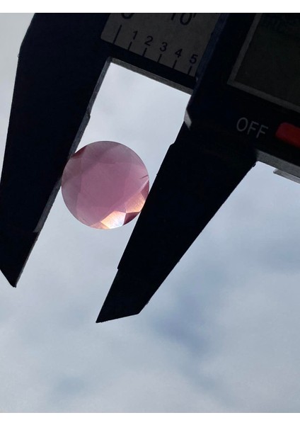 Faset Kesim Kedi Gözü Taş 14MM Pembe 1 Adet
