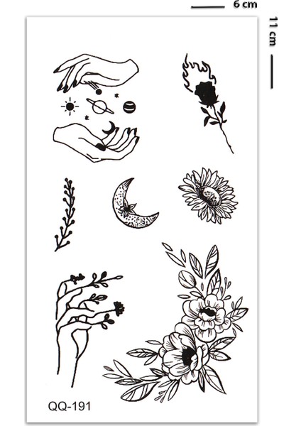 Karışık Mini Tattoo Minimal Geçici Dövme fiyatları