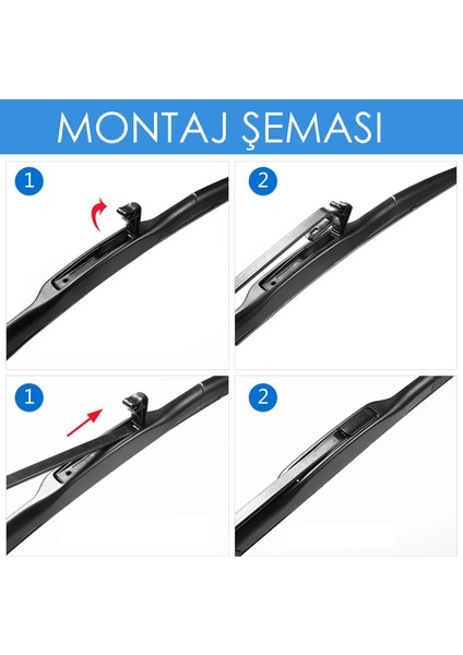 Hibrit Toyota Prius Ön Silecek Takımı (2009-2014) modelleri