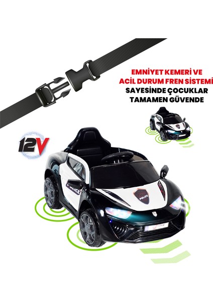 Uj Toys Polıce Jagor Akülü Araba 12V