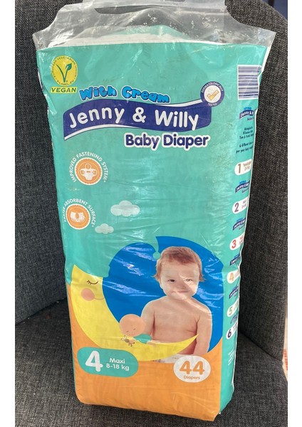 Jenny & Willy Bebek Bezi 4 Numara 44 Adet