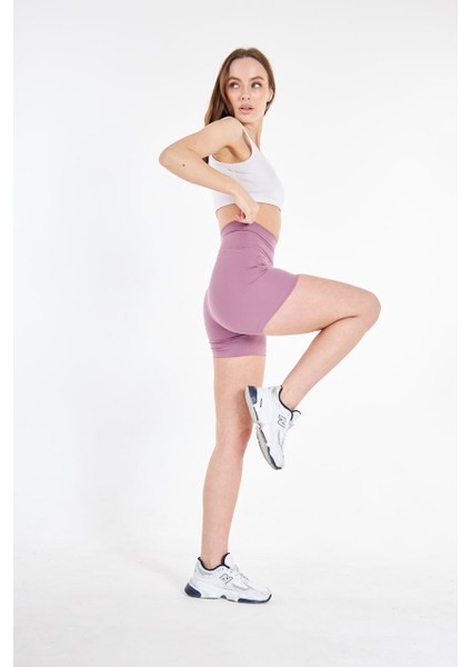 Kadın Yüksek Bel Push-Up Toparlayıcı Spor Biker Şort Tayt Pilates Fitness Spor GÜNLÜKEL004 fırsatları