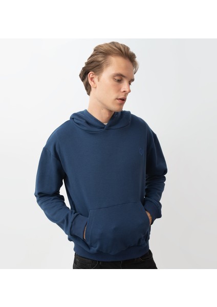 Kvasir Kapüşonlu Sweatshirt Lacivert