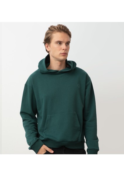 Kvasir Kapüşonlu Sweatshirt Nefti Yeşil