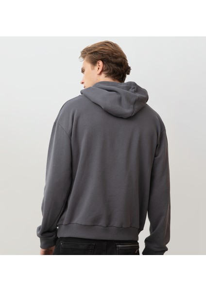 Kvasir Kapüşonlu Sweatshirt Antrasit modelleri
