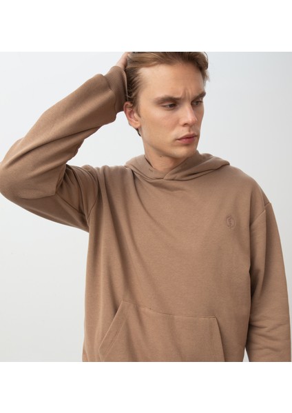 Kvasir Kapüşonlu Sweatshirt Moka Kahve modelleri