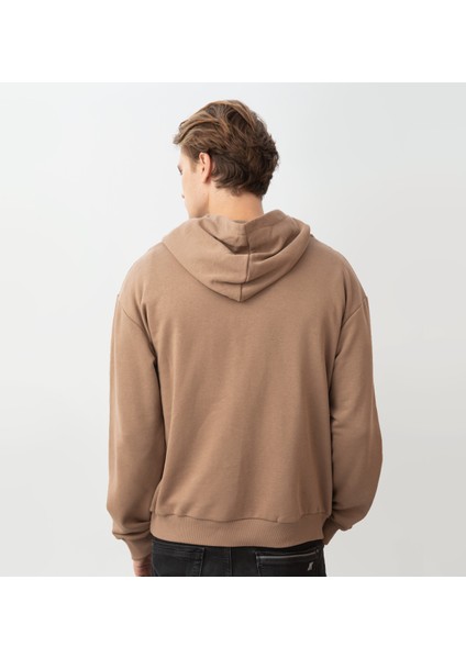 Kvasir Kapüşonlu Sweatshirt Moka Kahve modelleri