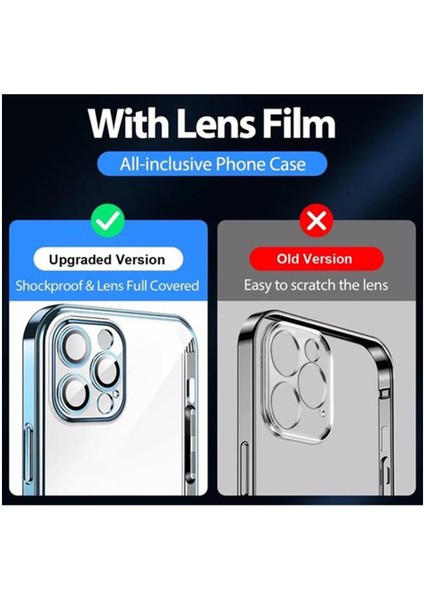 iPhone 13 Pro Max Kılıf Magsafe Şarj Özellikli Kamera ve Lens Korumalı Esnek Silikon Dempre Case