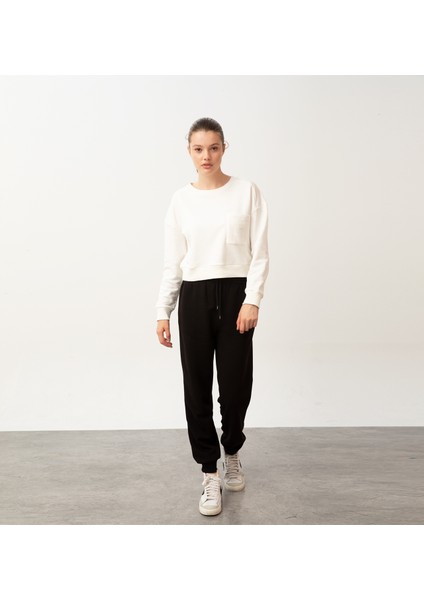 Baldur Crop Sweatshirt Ekru