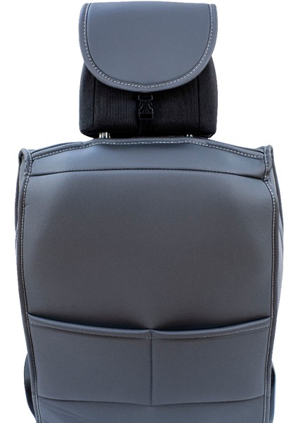 Renault Megane 1 Lüx Deri Oto Koltuk Kılıfı Ön Arka Takım (Mars) Füme fırsatları