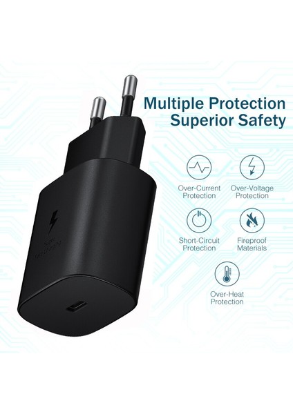 Samsung Galaxy Note 10 Uyumlu 22.5W Type-C to Type-C Hızlı Şarj Cihazı / Şarj Aleti Adaptör - İthalatçı Garantili modelleri