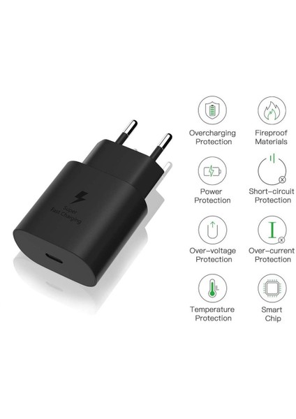 Samsung Galaxy Note 10 Uyumlu 22.5W Type-C to Type-C Hızlı Şarj Cihazı / Şarj Aleti Adaptör - İthalatçı Garantili fırsatları