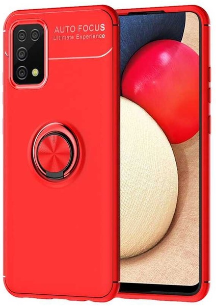 Samsung Galaxy A02S Kılıf Ravel Yüzüklü Standlı Silikon Kapak-Ankacep