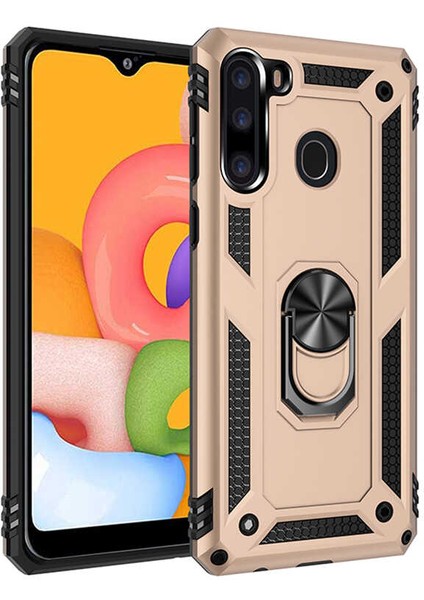 Samsung Galaxy A21 Kılıf Vega Zırh Tank Tam Koruma Kapak-Ankacep