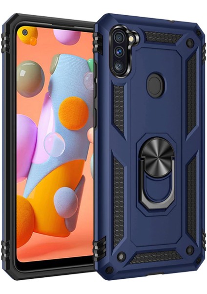 Samsung Galaxy M11 Kılıf Vega Zırh Tank Tam Koruma Kapak-Ankacep