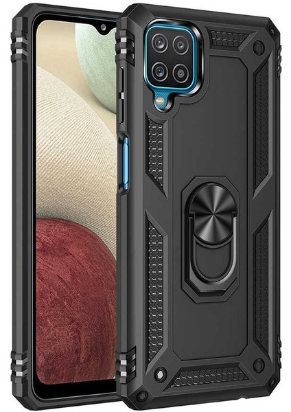 Samsung Galaxy A12 Kılıf Vega Zırh Tank Tam Koruma Kapak-Ankacep