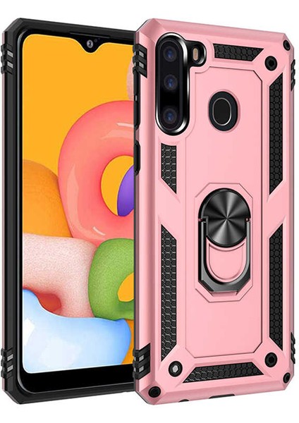 Samsung Galaxy A21 Kılıf Vega Zırh Tank Tam Koruma Kapak-Ankacep
