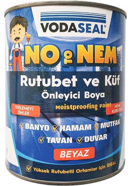 No To Nem - Rutubet Önleyici Boya 1 kg Beyaz