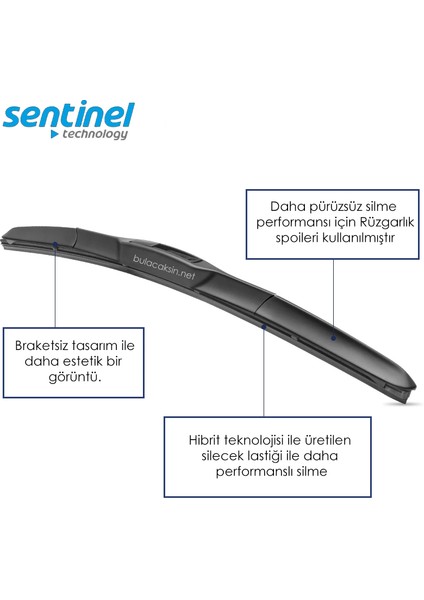 Hibrit Renault Latitude Ön Silecek Takımı (2011-2015)