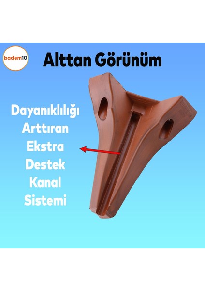 Seher 1 Çift Avangart Mobilya Kanepe Sehpa Tv Ünitesi Konsol Koltuk Ayağı 18 cm Kahverengi Ayakları indirimleri