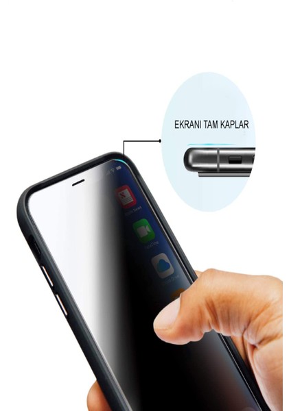Samsung Galaxy A54 Tam Kaplayan Privacy Hayalet Temperli Ekran Koruycu Cam