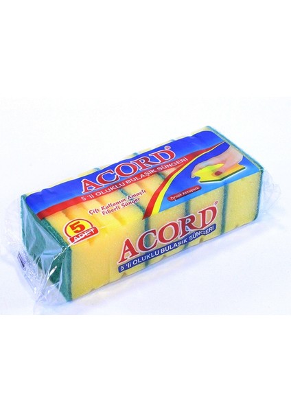Acord Bulaşık Sünger 5 Li 521