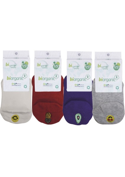 Biorganic Sneakers Cute Çorap 68388 Kırmızı