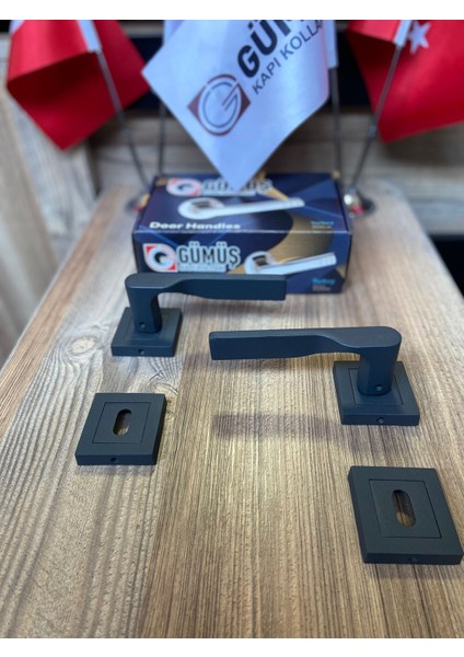 Lama Rozetli Oda Kapı Kolu Mat 1 Takım