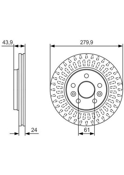 Fren Disk Ön Mercedes Citan W415 12+ Kangoo 08+ 0986479S66 7701209839