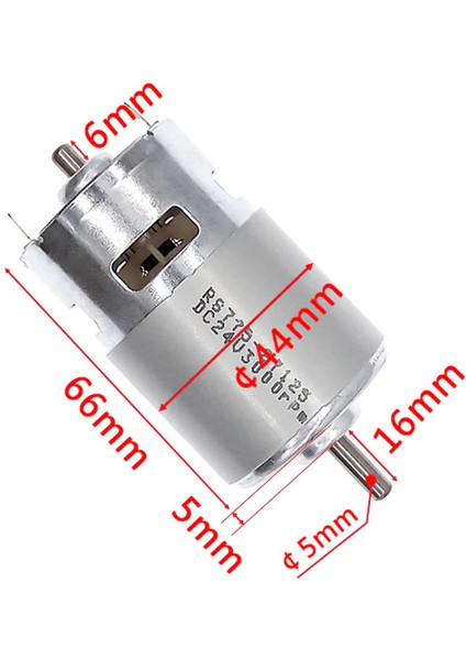RS775 Dc Motor 12V 15000RPM Yüksek Hız Tork Çift Bilyalı Rulman Matkap Torna Cnc Router Motor