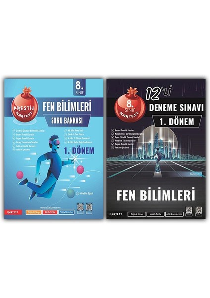8. Sınıf LGS 1. Dönem Fen Bilimleri Prestij Soru Bankası + Mod 12 Deneme