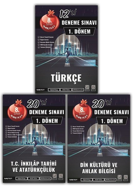 8. Sınıf LGS 1. Dönem Türkçe Mod 12 + İnkılap Din Mod 20 Deneme Seti