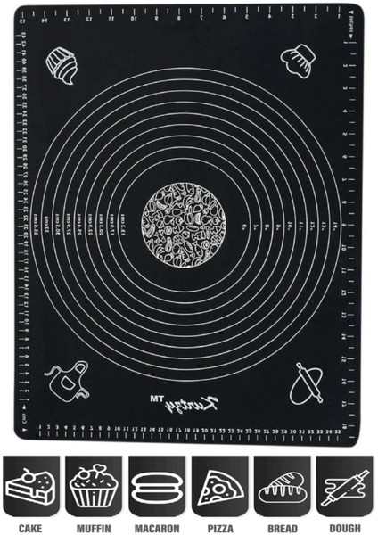 Hamur İçin Silikon Açma Matı 40 x 50 cm