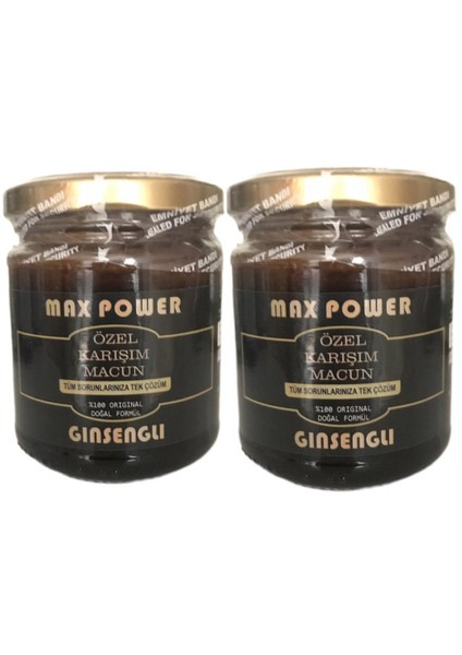 Max Power Bitkisel Karışım Ginsengli 240 gr x 2