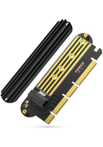 M.2 Nvme SSD Ngff To Pcie 4.0 (64GBPS) X16 M Key Kart Çevirici Soğutuculu Genişletme Kartı