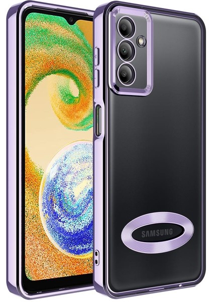 Samsung Galaxy A04S Kılıf Kamera Korumalı Logo Gösteren Omega Kapak