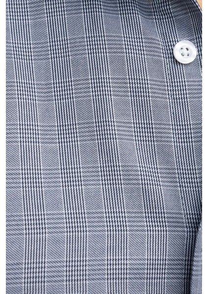 Klasik Fit Rahat Kalıp Ince Çizgili Pamuklu Kravatlık Yaka Erkek Gömlek indirimleri